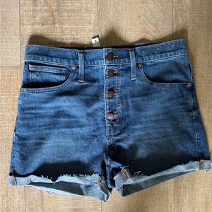 Madewell Classic Blue Denim Shorts